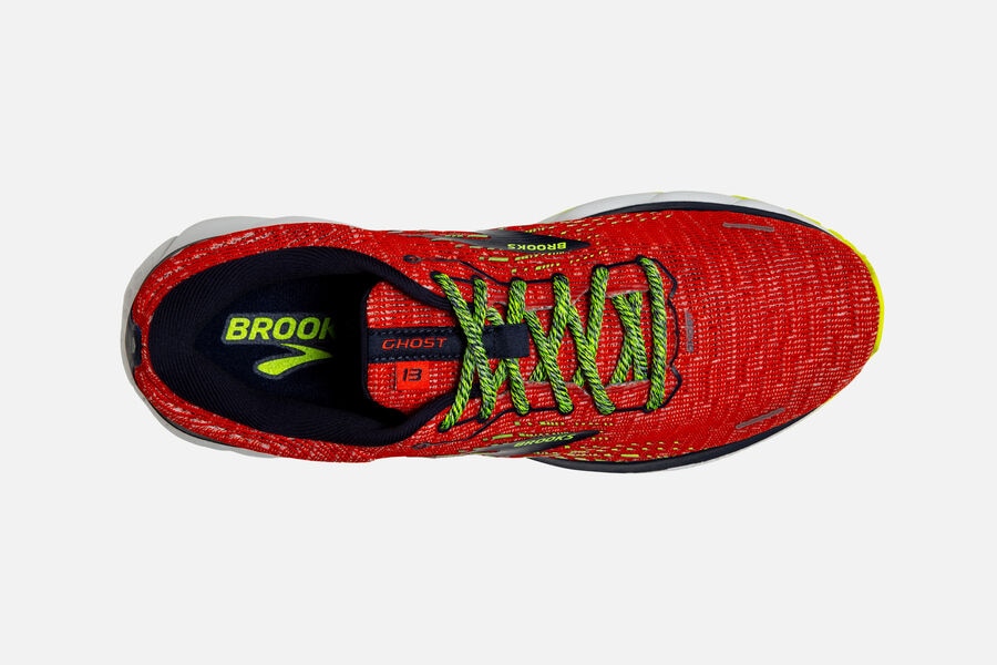 Brooks Israel Ghost 13 Road Running Shoes Mens - Red/Black - SCZ-436795